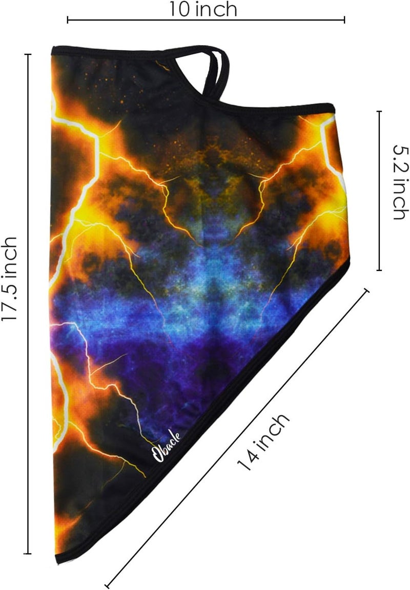 Obacle Bandana Face Mask with Ear Loops Neck Gaiter Face Mask Scarf Face Cover for Men Women - Image 3